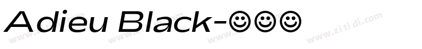 Adieu Black字体转换